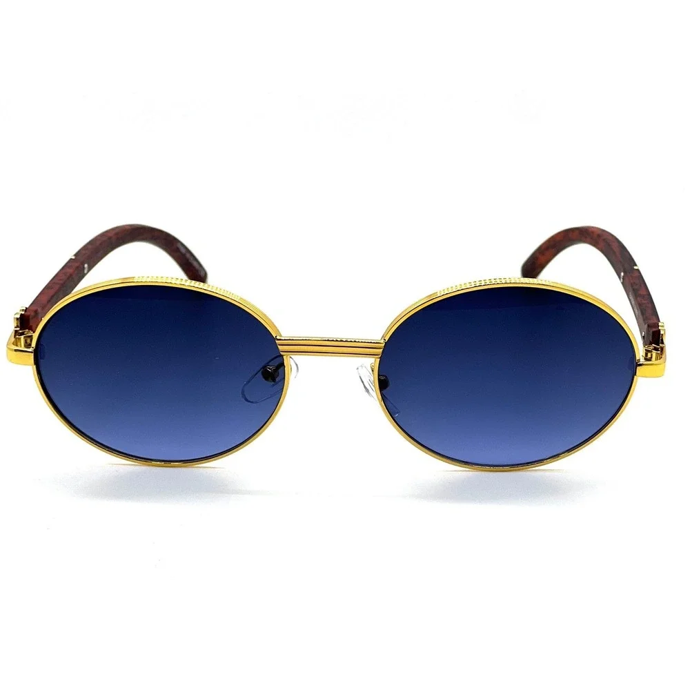 Sunglasses Men's Fashion Trendy Blue Lens Cholo Gangs‎ Rapper Shades Hip Hop New
